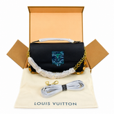 LV Luxury Designer Inspired Chain Shoulder Bag – Black & White