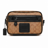 COACH Inspired Signature Crossbody Bag for Men – Premium Leather Style Shoulder Sling Bag