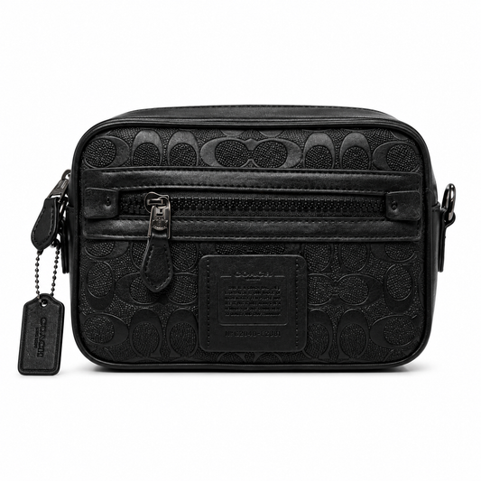 COACH Inspired Signature Crossbody Bag for Men β Premium Leather Style Shoulder Sling Bag