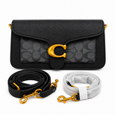 Coach Tabby Signature Shoulder Gray Bag