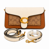 Coach Tabby Signature Shoulder Bag Brown