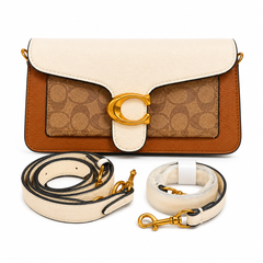 Coach Tabby Signature Shoulder Bag Brown