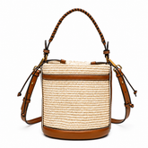 Elegant Woven Bucket Bag – Premium Summer Style Handbag