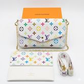 LV Félicie Pochette 3-in-1 Multicolor Monogram Chain Bag Set