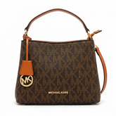 Michael Kors Jet Set Large Logo Shoulder Bag – Iconic Monogram Top-Handle Handbag