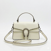 Gucci Patent Leather Handbag – Luxury Tiger Head Buckle Crossbody Bag