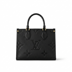 LV OnTheGo PM Tote Bag – Black Monogram Empreinte Giant Leather Handbag