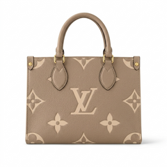 LV OnTheGo PM Tote Bag – Black Monogram Empreinte Giant Leather Handbag