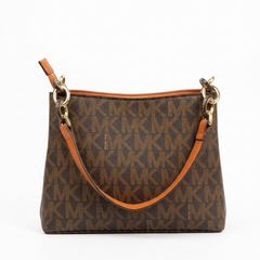 Michael Kors Jet Set Large Logo Shoulder Bag – Iconic Monogram Top-Handle Handbag