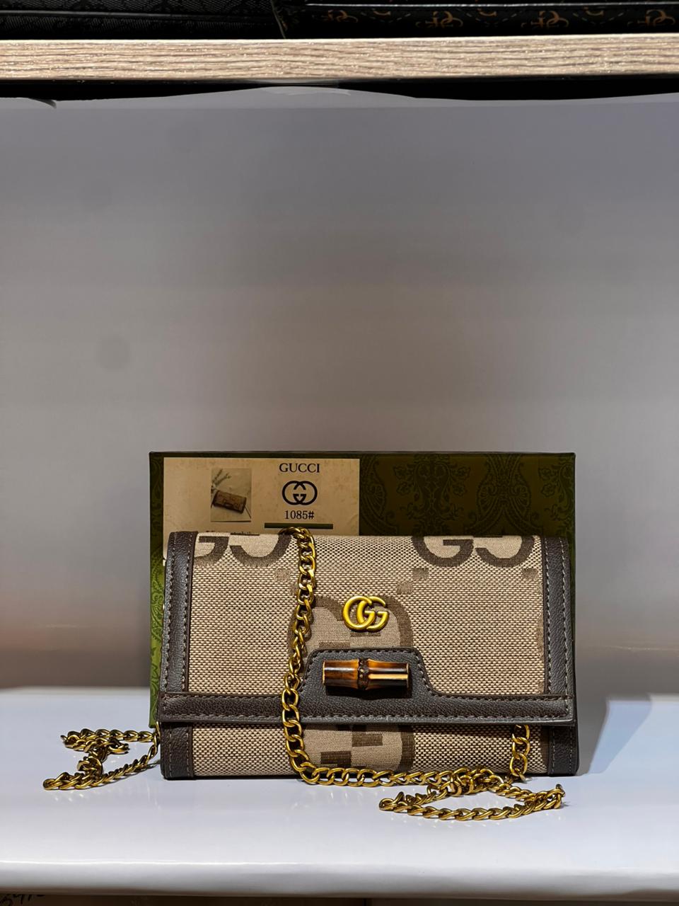 Gucci Bamboo Monogram Canvas Mini Bag & Wallet Collection - Luxury GG Supreme