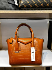 Givenchy Inspired Croc Texture Luxury Top Handle Handbag