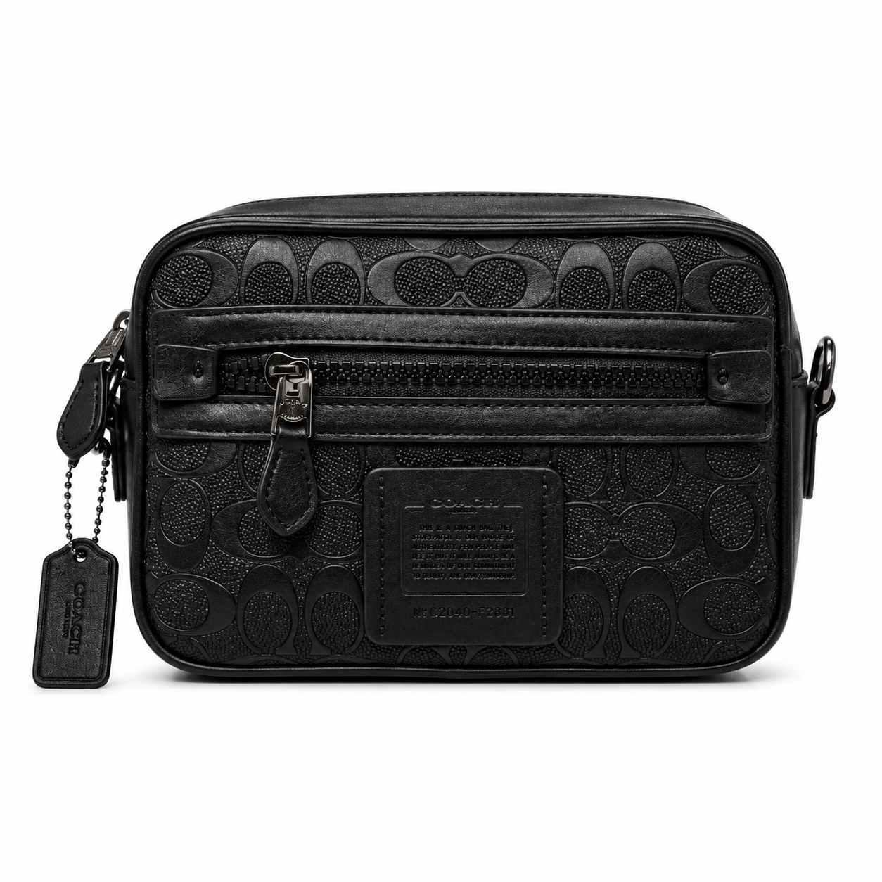COACH Inspired Signature Crossbody Bag for Men – Premium Leather Style Shoulder Sling Bag