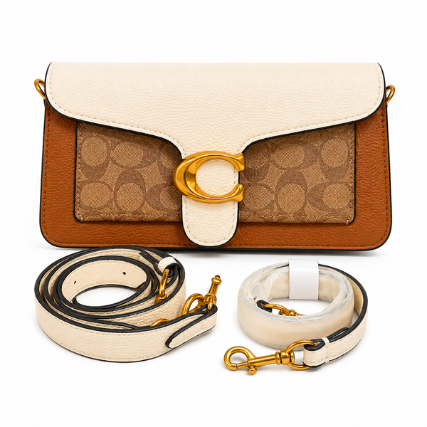 Coach Tabby Signature Shoulder Bag Brown
