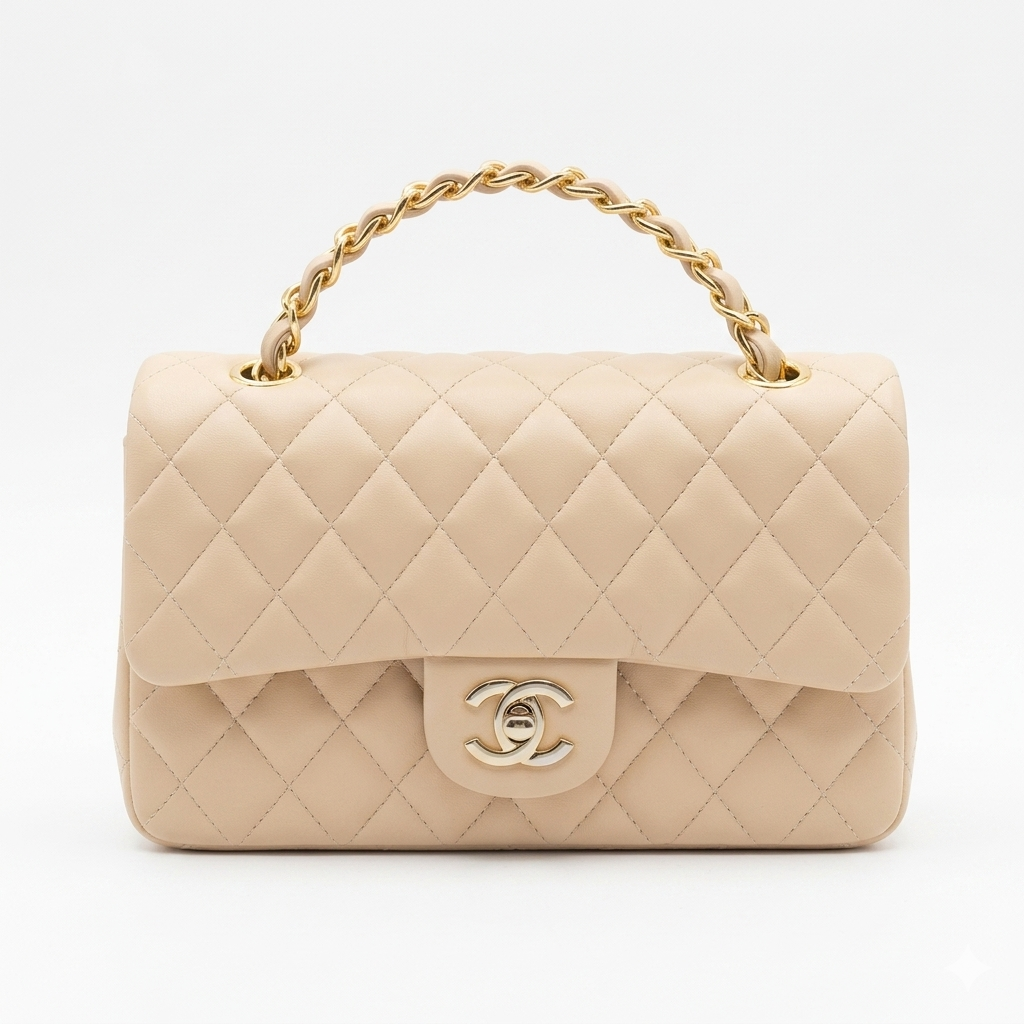 Chanel Quilted Flap Bag with Top Handle – Premium Luxury Handbag for Women