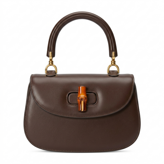 Gucci Bamboo Small Top Handle Bag – Premium Leather Heritage Collection