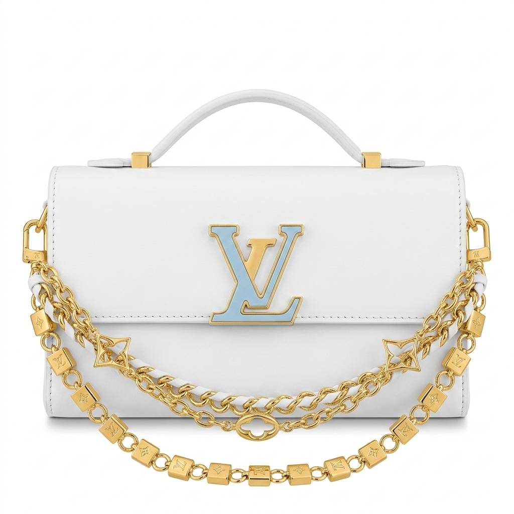 LV Twist Chain Top Handle Crossbody Bag for Women – Premium Designer Style Handbag