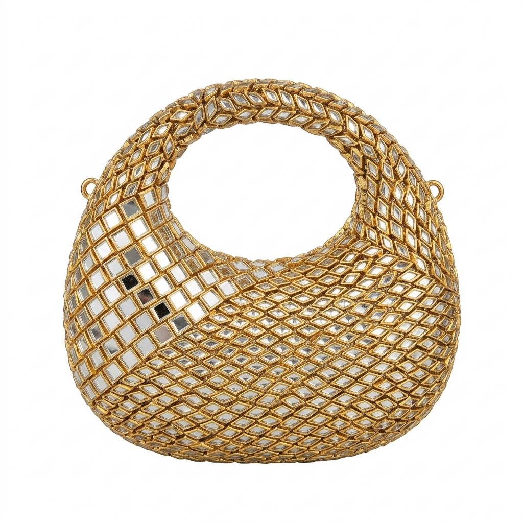 Exquisite Crystal Studded Evening Clutch Bag - Premium Rhinestone Party Handbag
