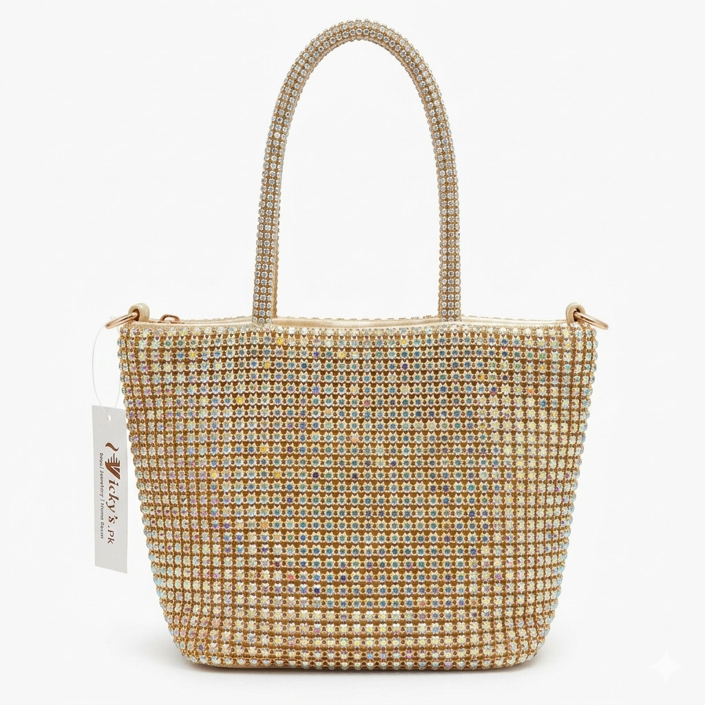 Stunning Rhinestone Encrusted Bucket Bag Collection
