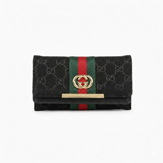 GUCCI Women's Luxury GG Supreme Flap Wallet