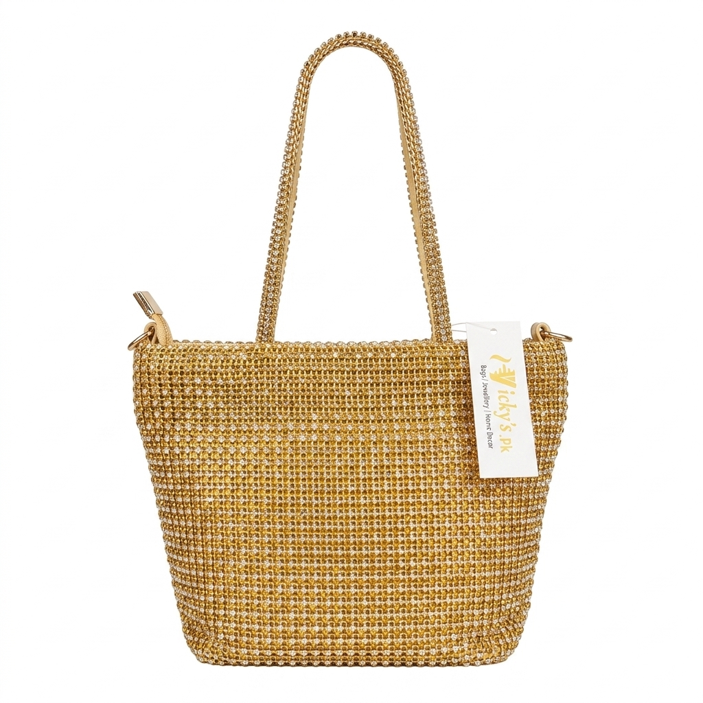 Stunning Rhinestone Encrusted Bucket Bag Collection