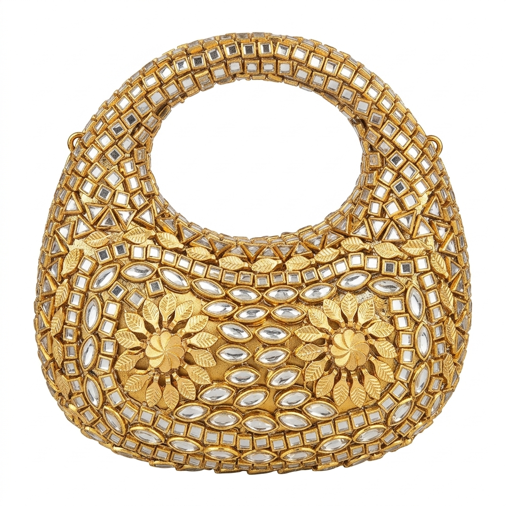 Exquisite Crystal Studded Evening Clutch Bag - Premium Rhinestone Party Handbag