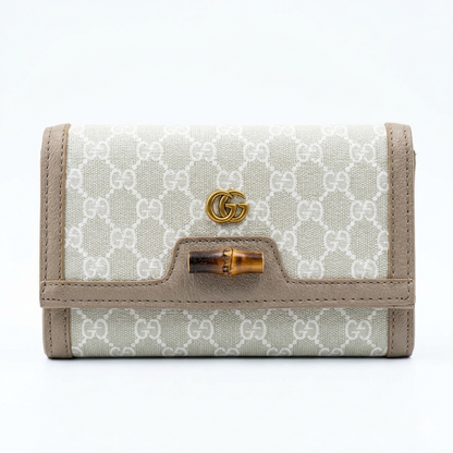 Gucci Bamboo Monogram Canvas Mini Bag & Wallet Collection - Luxury GG Supreme