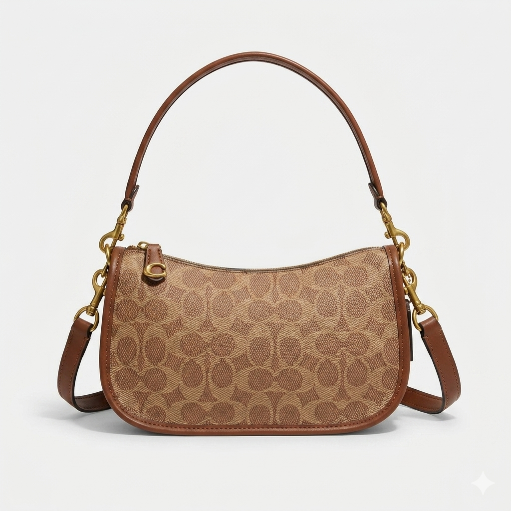 Coach Luxury Black Leather Crossbody Bag – Elegant Designer Style