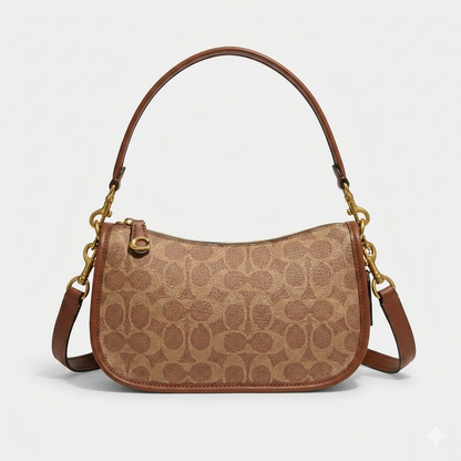 Coach Luxury Black Leather Crossbody Bag – Elegant Designer Style