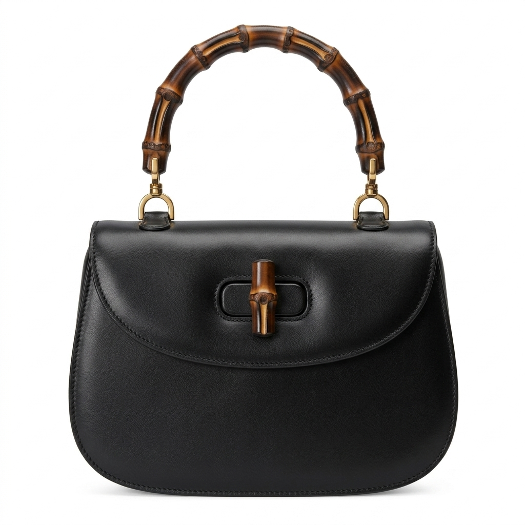 Gucci Bamboo Top Handle Bag – Premium Leather Heritage Collection