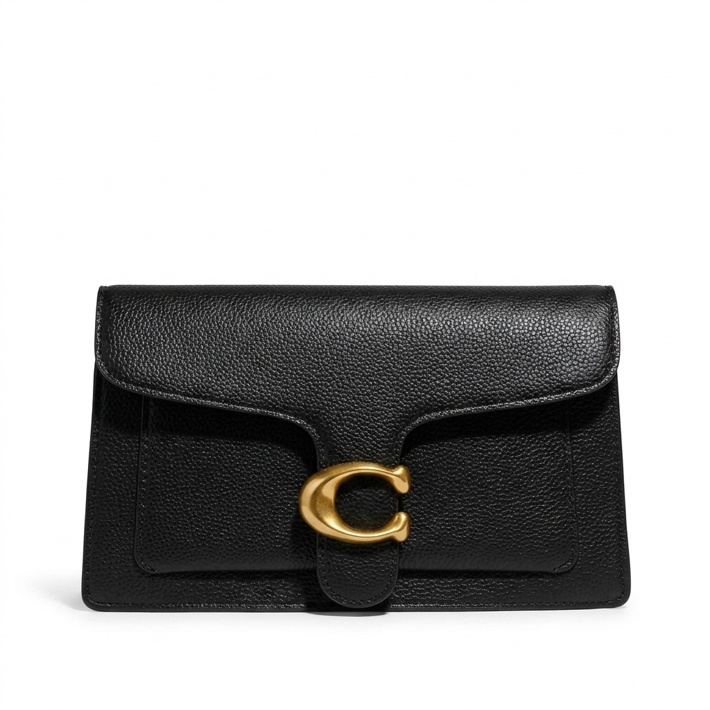 Coach Tabby Signature Canvas Wallet on Chain for Women – Leather Crossbody Clutch