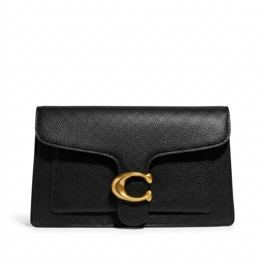Coach Tabby Signature Canvas Wallet on Chain for Women – Leather Crossbody Clutch
