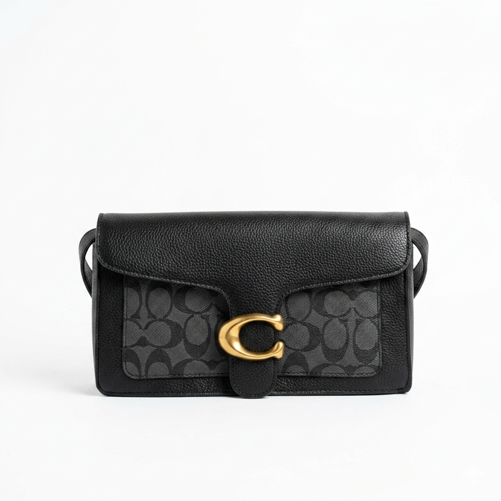 Coach Tabby Signature Canvas Wallet on Chain for Women – Leather Crossbody Clutch