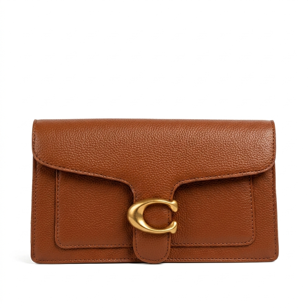 Coach Tabby Signature Canvas Wallet on Chain for Women – Leather Crossbody Clutch