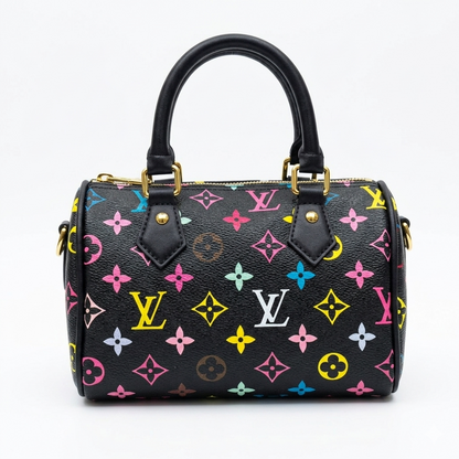 LV Speedy Bandoulière 20 - Beige Monogram Empreinte Leather with Gold-Tone Hardware