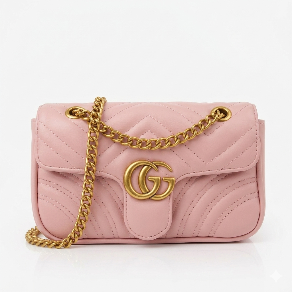 Gucci Cross Body Bag With Golden Chain | Premium Quality | 4 Colour's