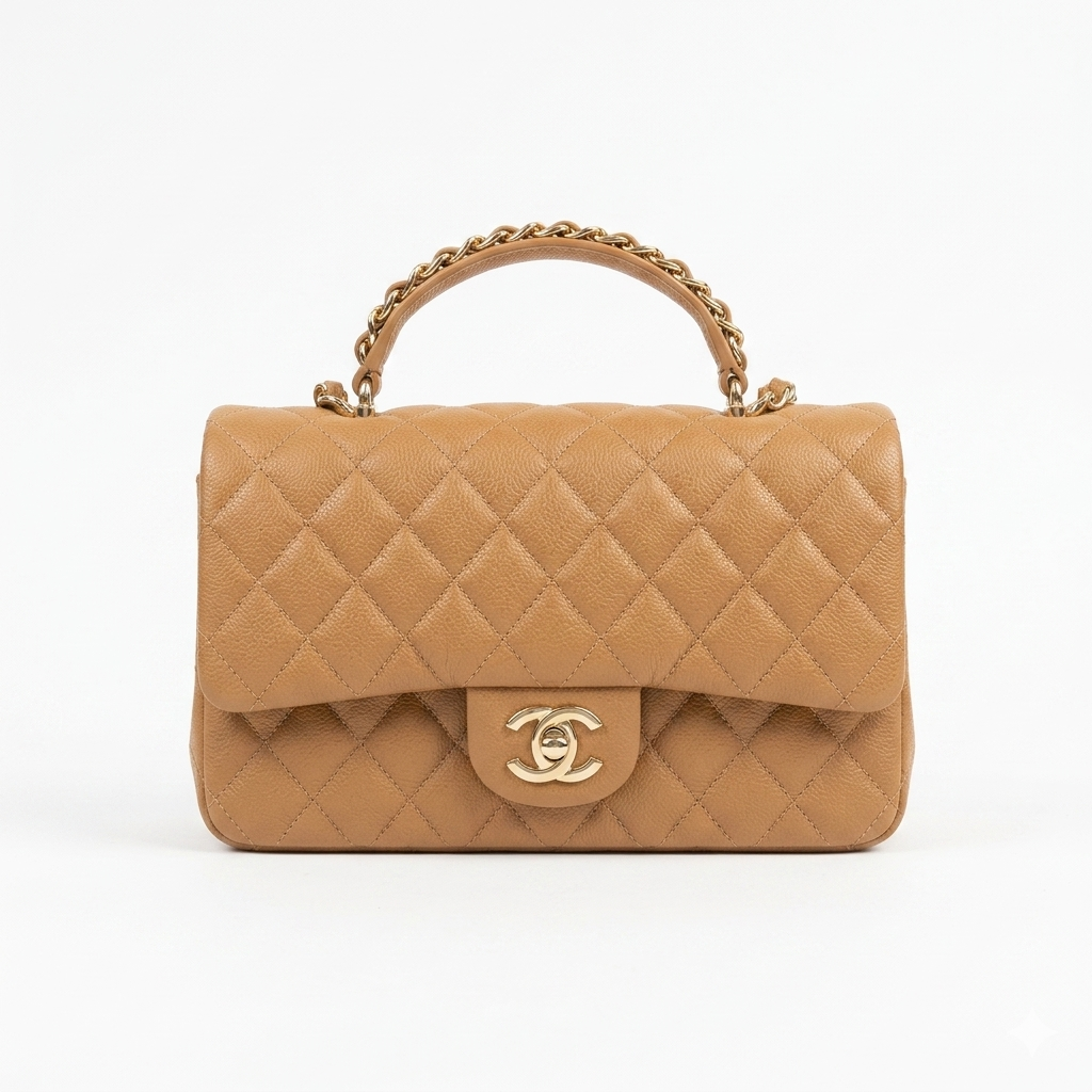 Chanel Quilted Flap Bag with Top Handle – Premium Luxury Handbag for Women