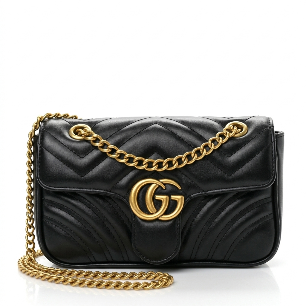 Gucci Cross Body Bag With Golden Chain | Premium Quality | 4 Colour's