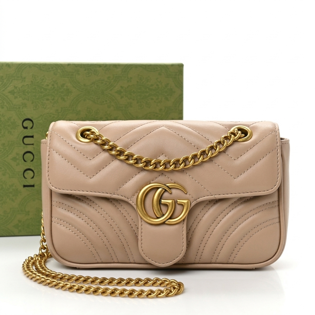 Gucci Cross Body Bag With Golden Chain | Premium Quality | 4 Colour's