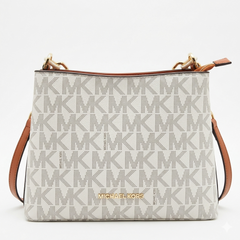 Michael Kors Jet Set Large Logo Shoulder Bag – Iconic Monogram Top-Handle Handbag