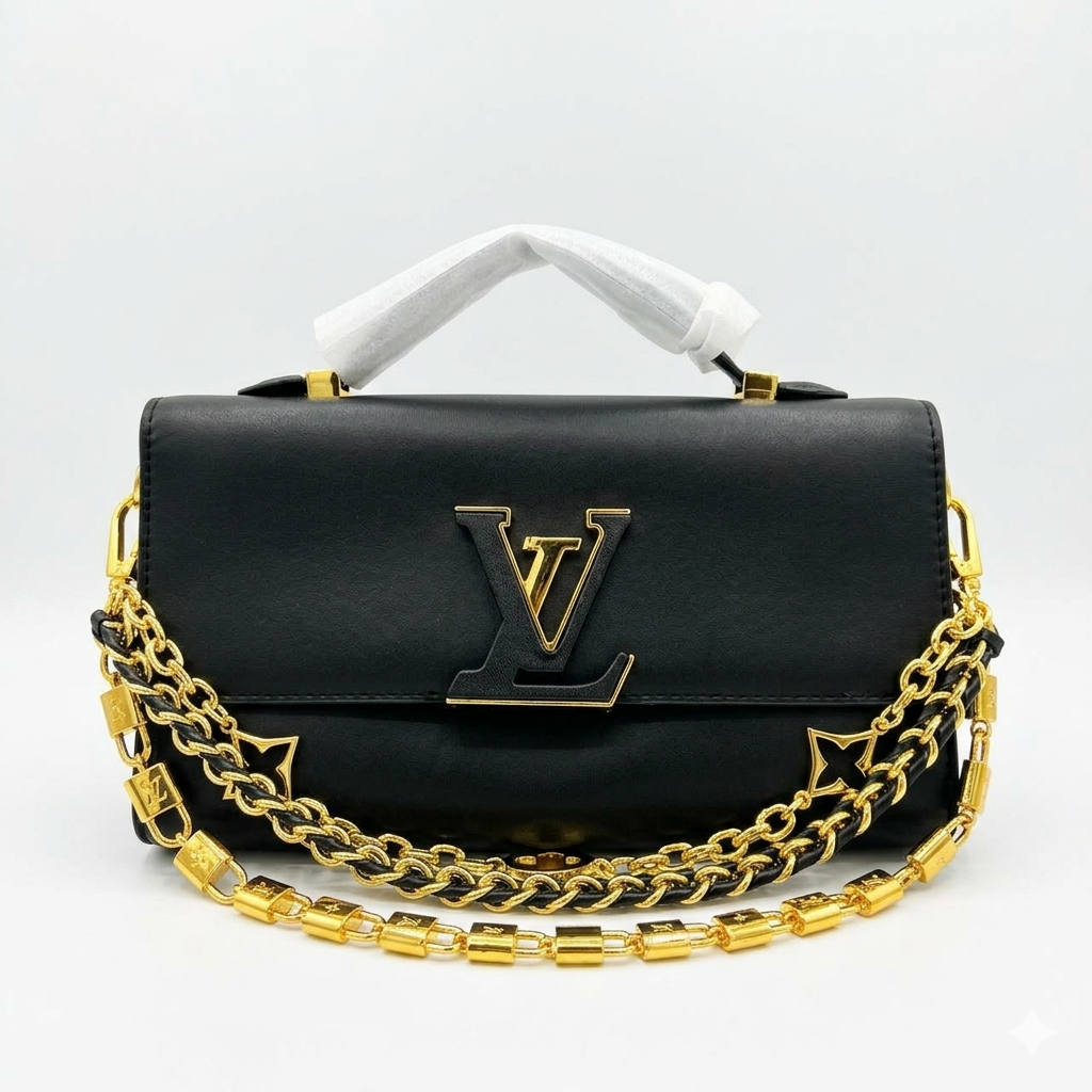 LV Twist Chain Top Handle Crossbody Bag for Women – Premium Designer Style Handbag