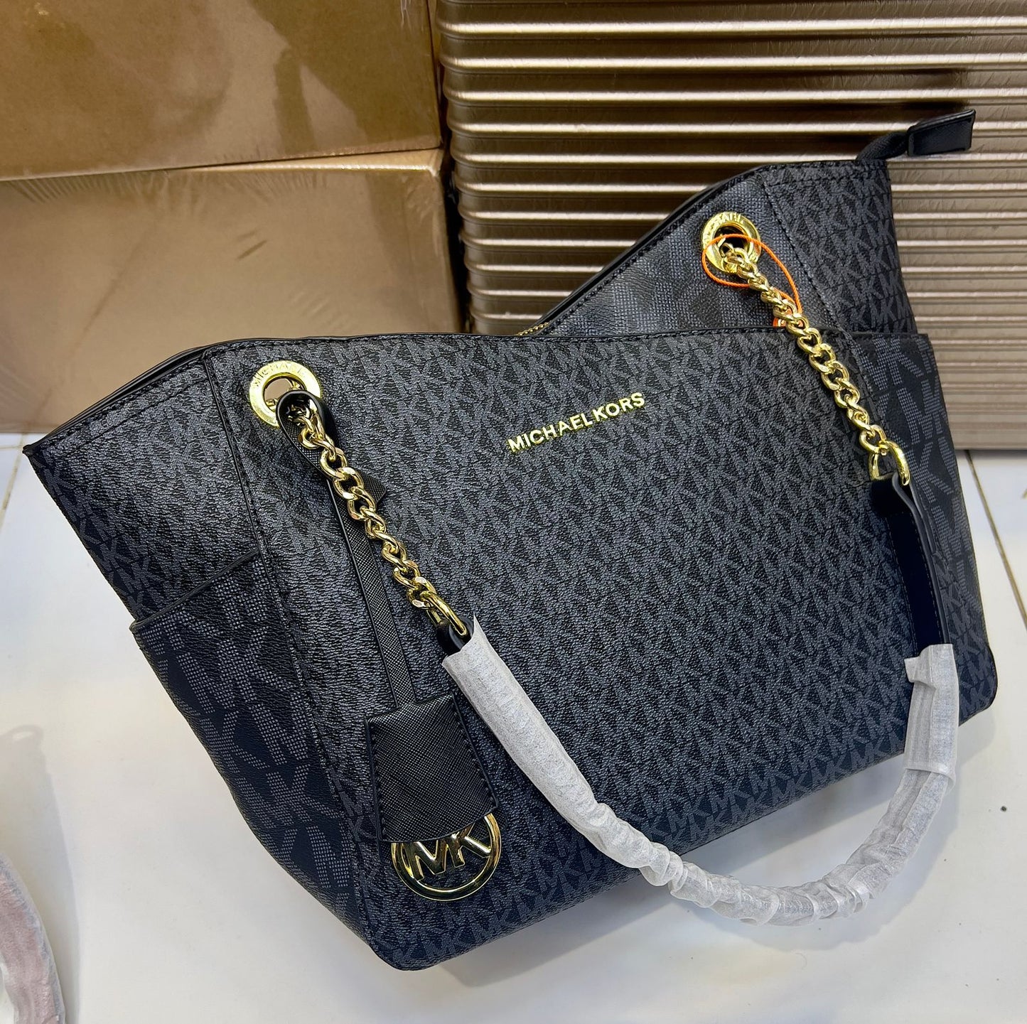 Luxury MK Tote Bag – Elegant Chain Handle Shoulder Bag