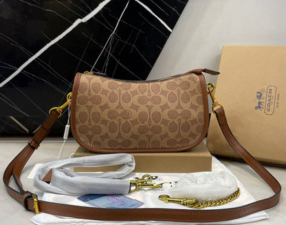 Coach Luxury Black Leather Crossbody Bag – Elegant Designer Style