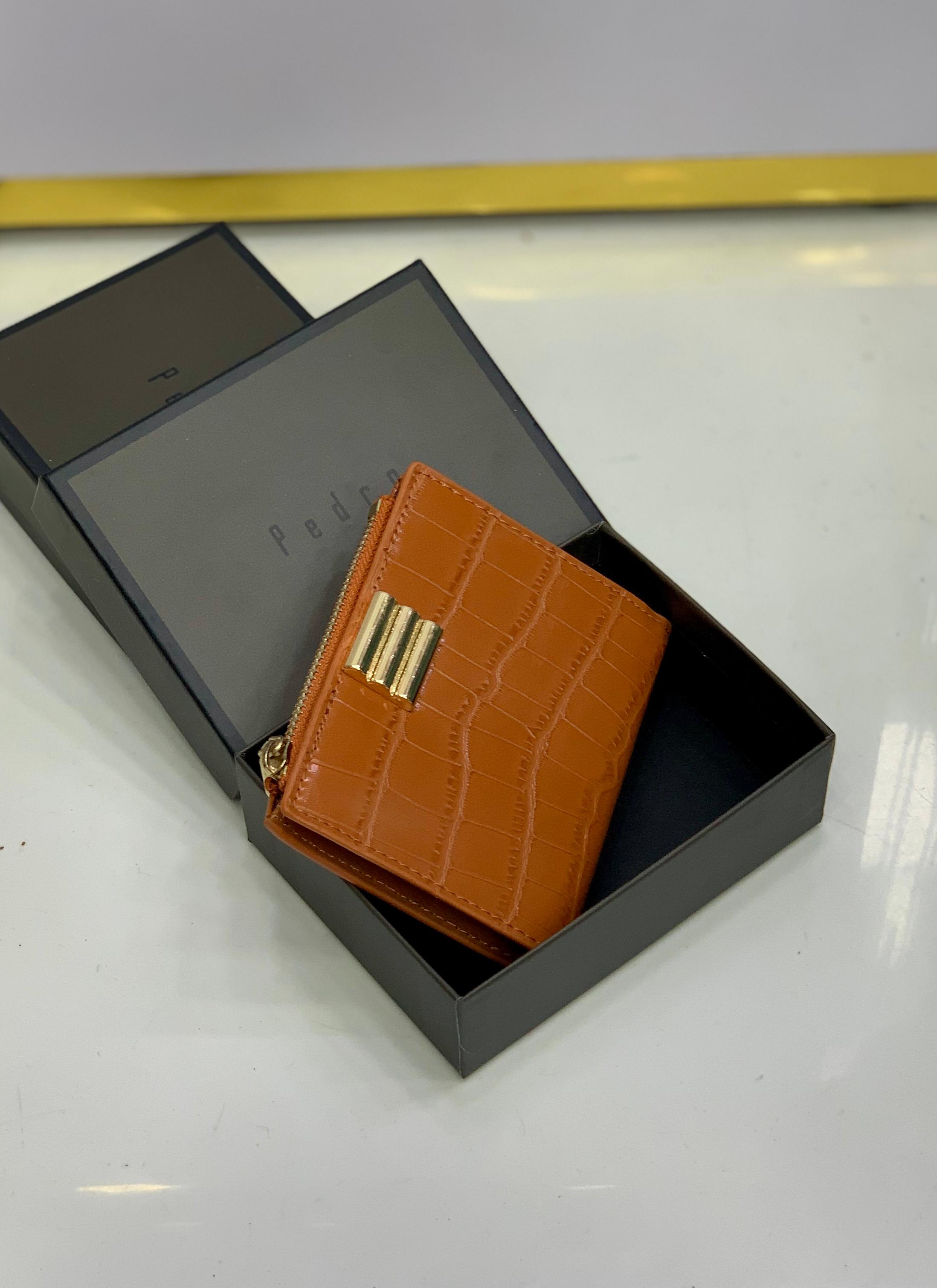 Luxury Croc Texture Mini Wallet