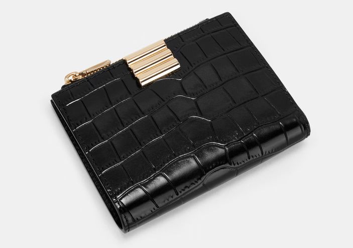 Luxury Croc Texture Mini Wallet