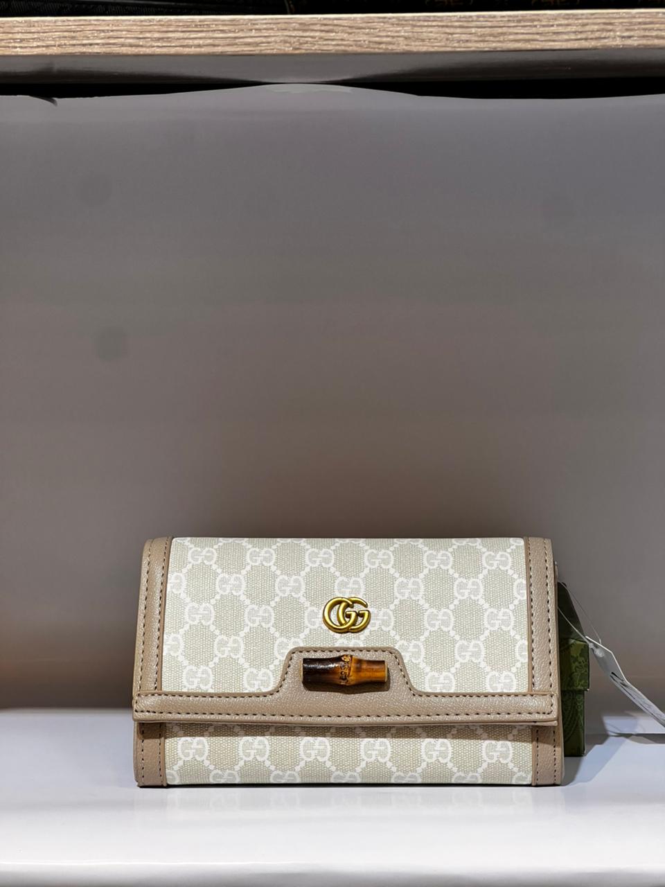 Gucci Bamboo Monogram Canvas Mini Bag & Wallet Collection - Luxury GG Supreme