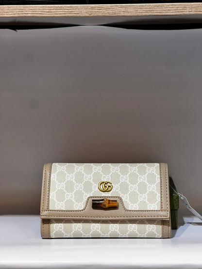 Gucci Bamboo Monogram Canvas Mini Bag & Wallet Collection - Luxury GG Supreme