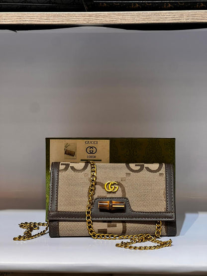 Gucci Bamboo Monogram Canvas Mini Bag & Wallet Collection - Luxury GG Supreme