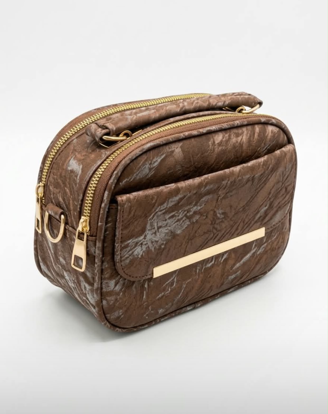 Double Zip Carry Bag - Premium Stylish Everyday Handbag