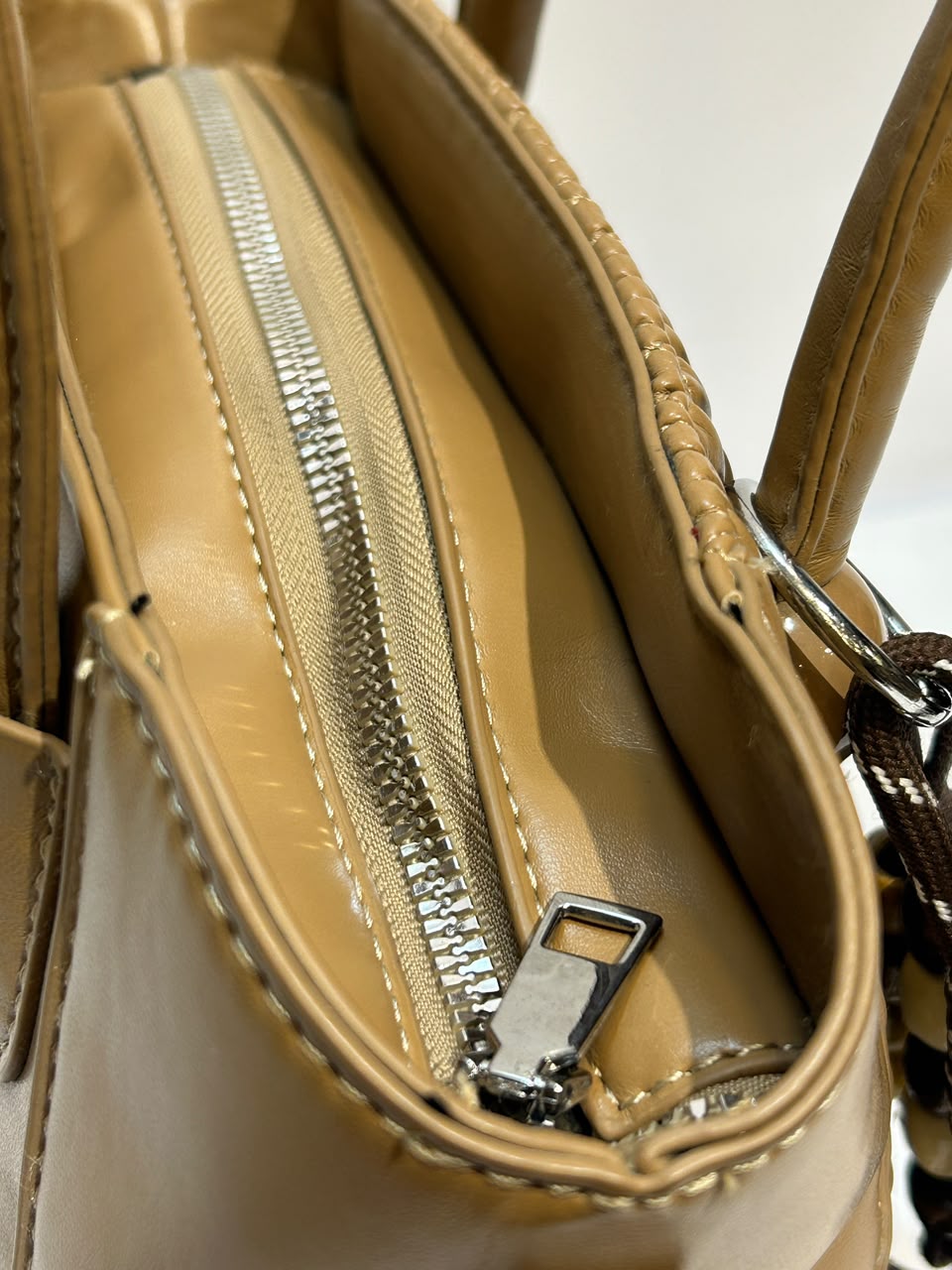 Slim Double Bag - Stylish Compact Double Compartment Handbag