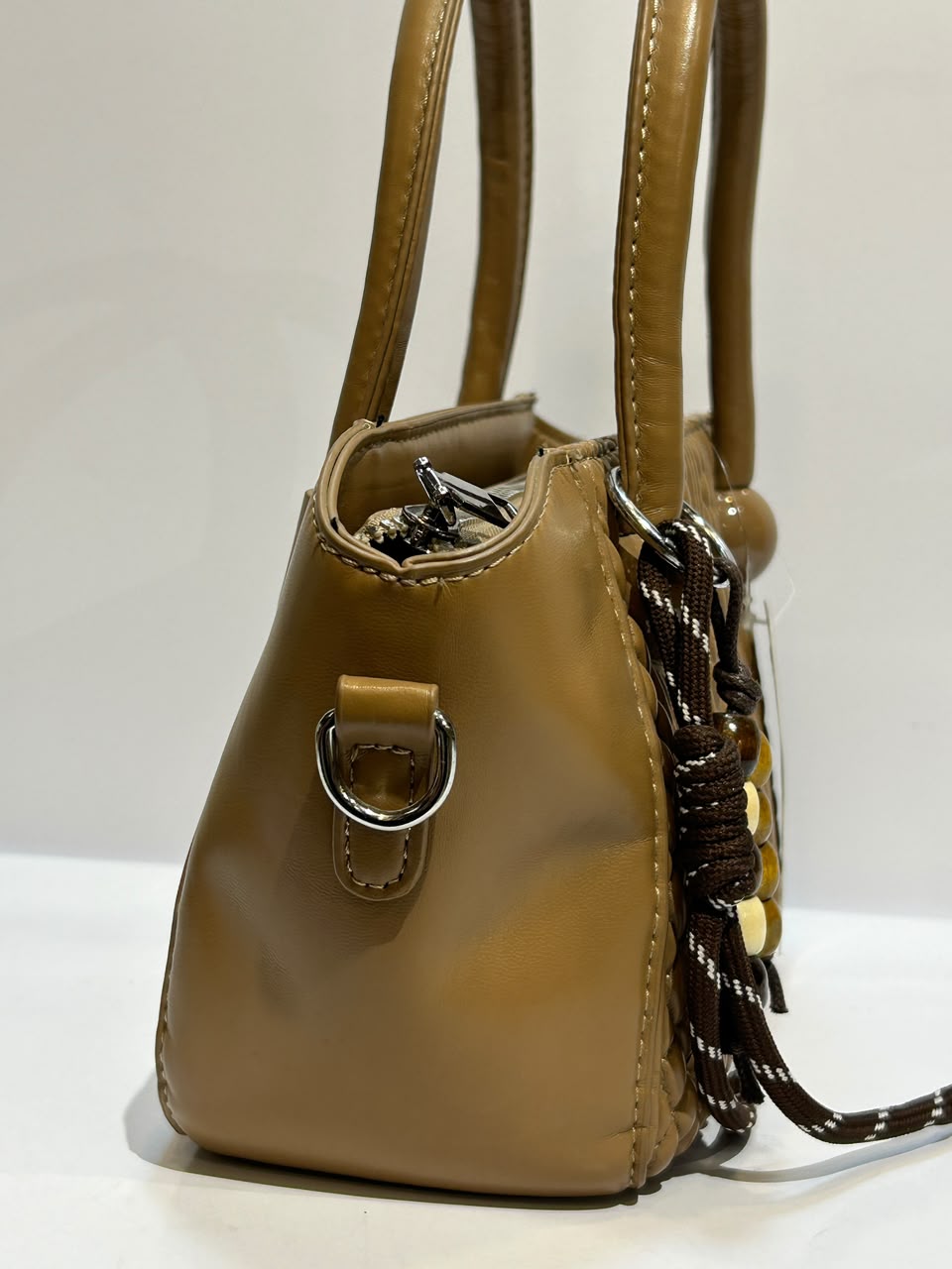 Slim Double Bag - Stylish Compact Double Compartment Handbag